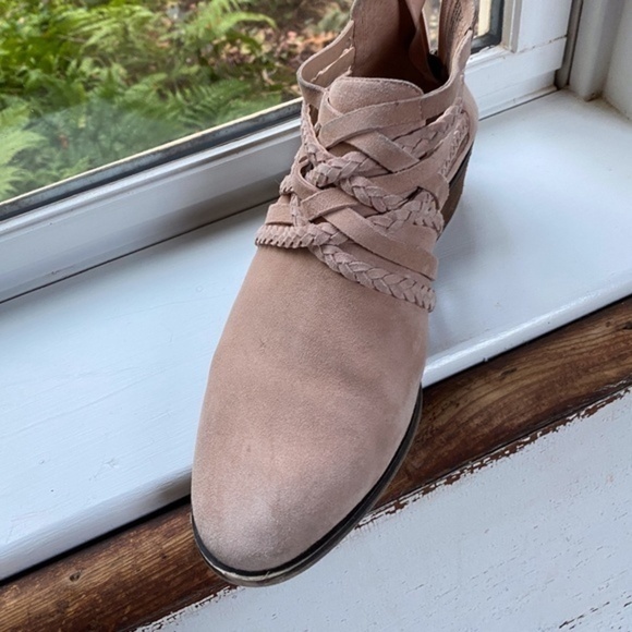 Calson Pink Suede Pink Bootie - Picture 3 of 8